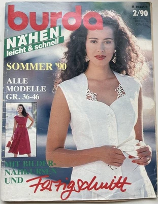 Burda 1990 February with cut sheet to sew yourself - Image 1 of 4