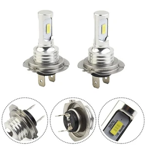 LED Headlight New 2pcs 6000K Clear White 8000 Lumens H7 Headlight Conversion Kit - Picture 1 of 12