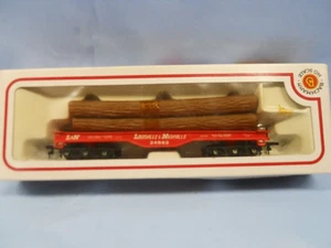 Bachmann HO Louisville & Nashville L & N 24562 Flachbahnwagen mit Baumstämmen - Bild 1 von 12