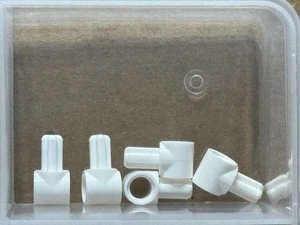 LEGO Parts - White Technic, Axle Pin Connector Hub 1L Axle - No 22961 - QTY 5 - Picture 1 of 1