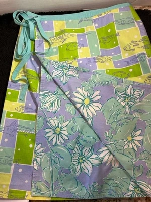 Falda envolvente reversible vintage Lilly Pulitzer 10P Foto 1 de 4