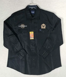 New Wrangler Mens Size XXL Shirt Cowboy Cut Western Rodeo Snap Black - Picture 1 of 10