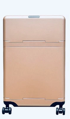 Maleta de mano con ruedas BARMES, bolsa de gimnasio y cubos de embalaje en cepillo dorado Foto 1 de 4