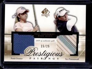 2005 SP Authentic Paula Creamer Stacy Prammanasudh Pairings Shirt #15/25 - Picture 1 of 2