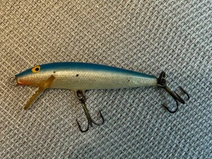 Vintage Original Rapala F-7 Balsa Floating Minnow — Ireland — Blue & Silver - Picture 1 of 5