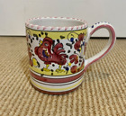 Deruta Italian Pottery Coffee Mug Hand Painted Cup Rooster