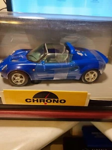 CHRONO 1997 Lotus Elise Azure Blue Diecast Scale 1:18 New sealed box rare find - Picture 1 of 11
