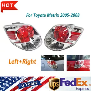 For?Toyota Matrix 2005 - 2008 Left+Right Tail Lights Pair Rear Lamps Halogen OEM - Picture 1 of 13