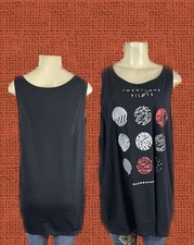 Twenty One Pilots Torrid Black Plus 3 Blury Face Band Graphic Crew Neck Tank Top
