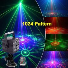 1024Pattern DJ Disco Party Stage Light Laser Projector LED RGB KTV Show Lighting