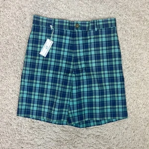 Southern Tide Herrenshorts 30 blau grün kariert Skipjack 9" Strand Resort Reisen - Bild 1 von 8