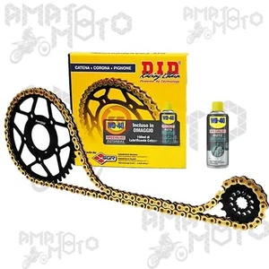 KIT TRASMISSIONE CATENA CORONA PIGNONE DID DUCATI 1098 S TRICOLORE 2007-2008 - Foto 1 di 1