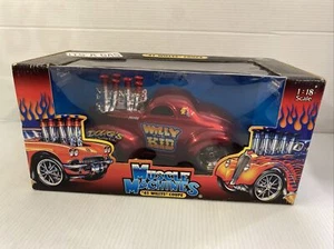 Muscle Machines '41 1941 Willys Coupe WILLY THE KID GASSER 1:18 Diecast 2003 Red - Picture 1 of 8