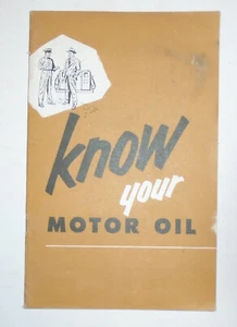 American Petroleum Assoc. Know Your Motor Oil booklet Septeber 1954 - Picture 1 of 5
