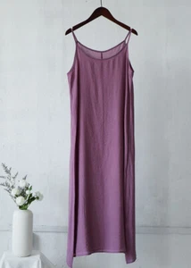 Women Camisole Full Slip Petticoat Nightwear Cotton Silk Cami Long Skirt Dresses - Picture 1 of 33