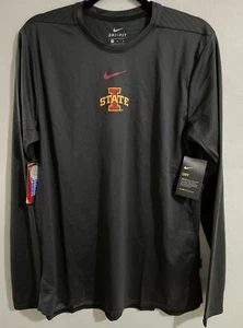 Nike Iowa State University Cyclones Dri-Fit long sleeve t-shirt AR9520-010 Sz M - Picture 1 of 5
