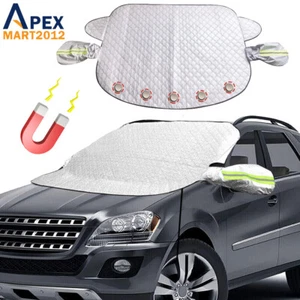 Magnetic Car Windshield Snow Cover For SUV Winter Ice Guard Frost Sun Protector - Picture 1 of 10