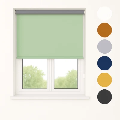 Thermo Rollo Verdunkelungsrollo Klemmfix ohne Bohren 30-140cm 150-230cm Pistazie - Bild 1 von 4