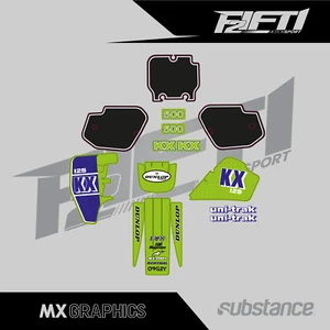 Kawasaki KX125 KX 125 1989 Graphics Kit Decals Stickers - Picture 1 of 3