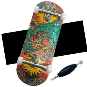 LC BOARDS FINGERBOARD 98X34 COMPLETE DESERT GRAPHIC WITH FOAM GRIP TAPE - Picture 1 of 4