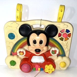 Vintage Disney Mattel Baby Mickey Mouse Activity Center Baby Toy Mexico - Picture 1 of 8