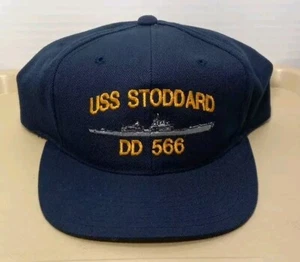 US Navy Destroyer USS Stoddard DD-566 Snap Back Mütze Neu ohne Etikett - Bild 1 von 3