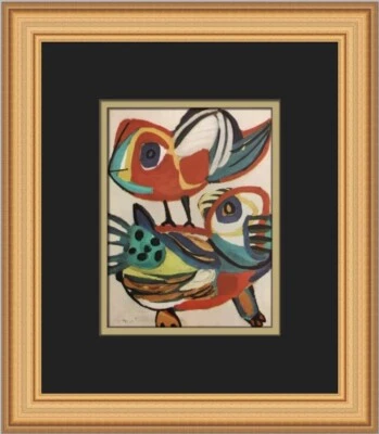 Impressão emoldurada personalizada Karel Appel The Encounter - Imagem 1 de 2