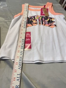 Justice Girls NWT Size S 7/8 Shirt Sleeveless E-1 - Picture 1 of 3