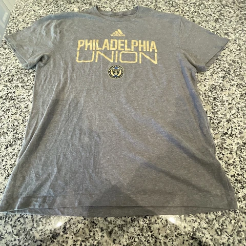 Gray Adidas Philadelphia Union Graphic T Shirt XL Soccer Cover