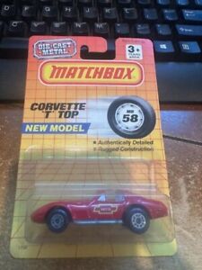 1991 Matchbox Corvette "T" Top New Model Red