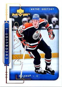 1999-00 Upper Deck MVP Wayne Gretzky Checklist 1 #219 Edmonton Oilers HOF Rare