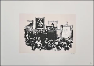 BANKSY * Morons * 70 x 50 cm * Lithografie * Kunstsruck *  limitiert # xx/150 - Picture 1 of 9