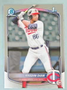 2025 Bowman Chrome Prospect Khadim Diaw 1st Bowman Minnesota Twins #BCP-77 - Picture 1 of 1