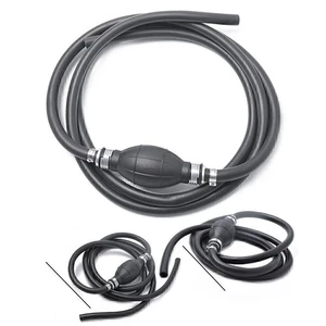 Fuel Gas Hose Line Assembly w/Primer Bulb Marine Outboard Boat Rubber 190cm /6ft - Picture 1 of 7
