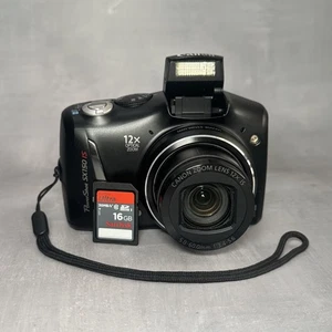 Canon PowerShot SX150 IS Digital Camera 12x Optical Zoom 14.1 MP 16gb SD Card - Picture 1 of 8