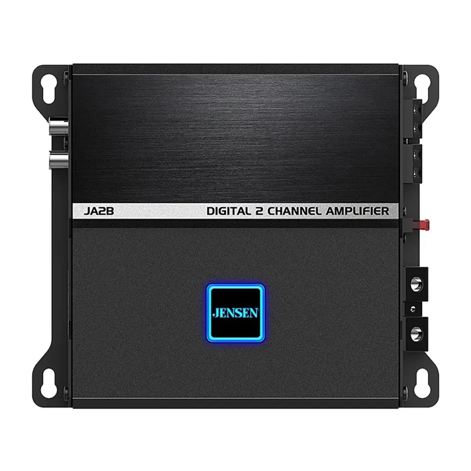 JENSEN JA2B 225W RMS CLASS-D 2-CHANNEL AMPLIFIER BLUETOOTH APP DSP RGB LIGHTS
