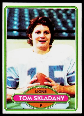 Tom Skladany, 1980 Topps, #463, Detroit Lions, - Image 1 of 2