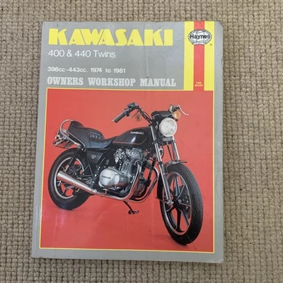 KAWASAKI Z400, Z440, KZ400, KZ440 LTD TWINS, MANUAL DE TALLER HAYNES 1974-1981 Foto 1 de 3