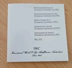 IWC Schaffhausen Booklet Bedienungsanleitung Portugieser Automatic Ref. 3531 - Picture 1 of 2