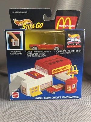 McDonald's Sto & Go rojo Ford Mustang 1994 Mattel Hot Wheels #65613 sellado Foto 1 de 4