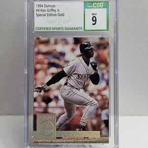 Donruss 1994 edición especial oro Ken Griffey Jr. #4 CSG 9 como nuevo HOF Mariners - Imagen 1 de 2