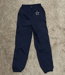 Vintage Dallas Cowboys Pants Mens Small Champion Windbreaker Joggers 90s - Picture 1 of 6