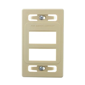SIEMON MX-FP-S-06-20 MAX-MÓDULO PLACA FRONTAL, 6 PUERTOS, 1 MARCHA, MARFIL - Imagen 1 de 3