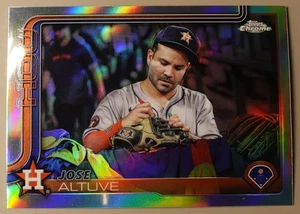 Jose Altuve 2025 Topps cromada variación de imagen SP Houston Astros #77 - Imagen 1 de 2