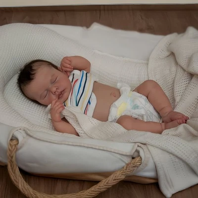 Muñecas bebé renacido realistas de 20 pulgadas niña bebé recién nacido realista cuerpo completo vinilo real Foto 1 de 4