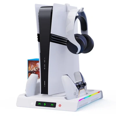 For Playstation 5 Charging Station Cooling Fan PS5 PS5 Slim PS5 Pro Disc/Digital