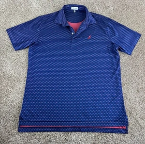 Peter Millar Hemd Herren Large Blau Seeing Double Skulls Stretch Sommer Komfort - Bild 1 von 9