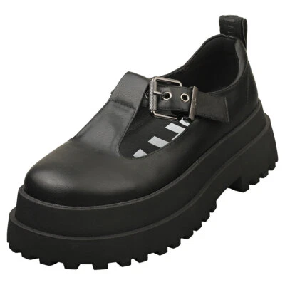 Buffalo Pluto Jane Vegan Mujeres Black Zapatos Plataforma - Imagen 1 de 4