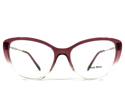 Miu Miu Eyeglasses Frames VMU02S 04T-1O1 Purple Gradient Gold Cat Eye 53-16-140 - Image 1 of 4
