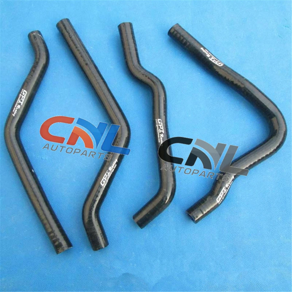 Silicone radiator hose for Kawasaki KX125 KX 125 1990-1993 90 91 92 93 BLACK new Foto 1 de 1
